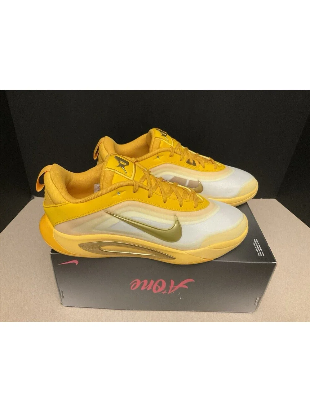 New! Nike A’One (GS) Topaz Gold Athletic Shoes. Youth’s 6.5Y. Women’s 8. Nice!!!